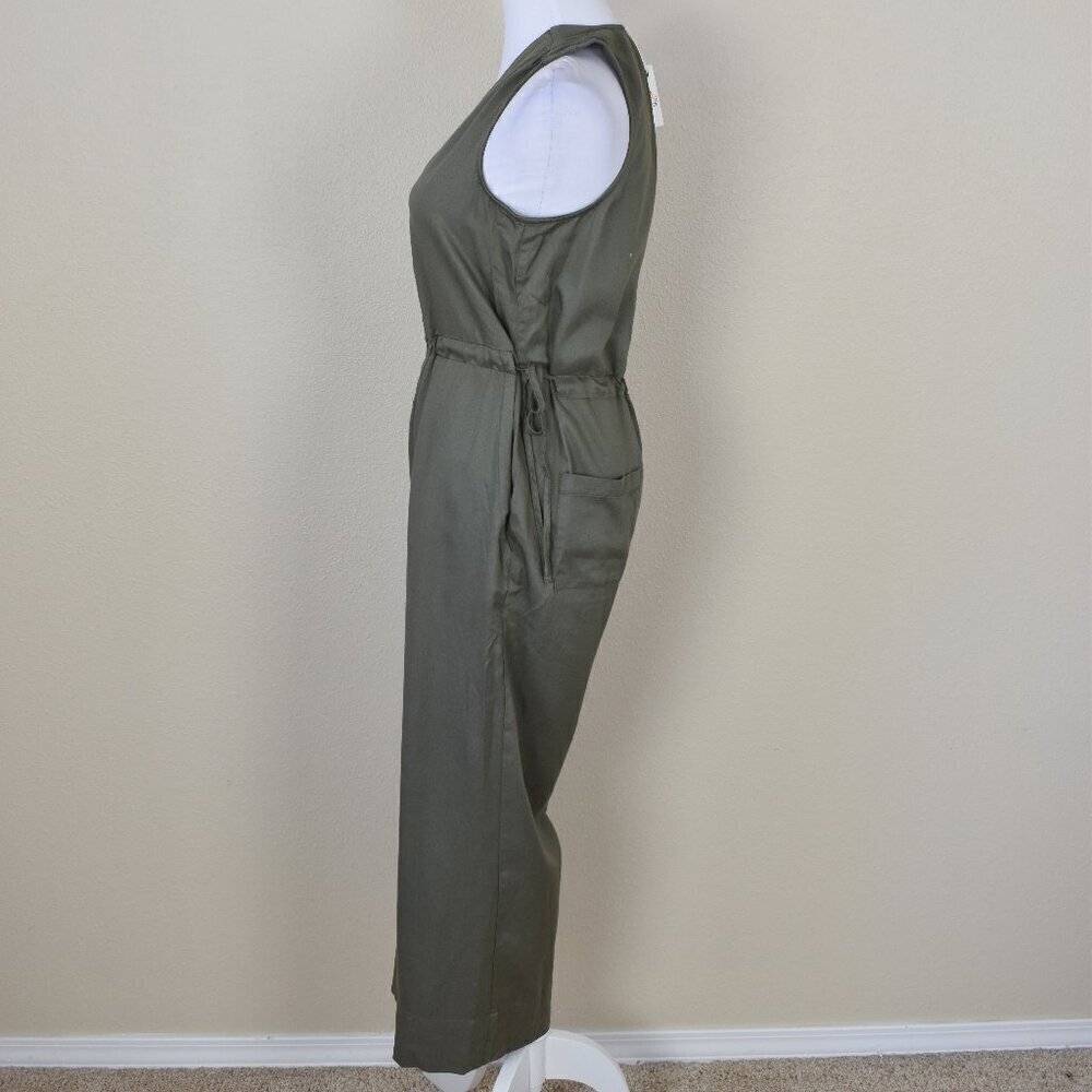 Marine Layer Katy Jumpsuit Olive Green Small NEW - Picture 4 of 9